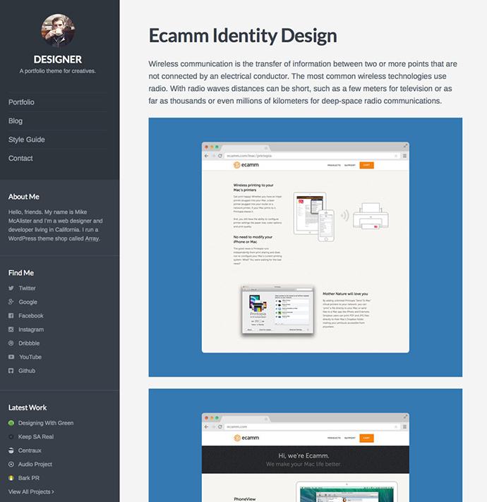 นักออกแบบ WordPress Themes