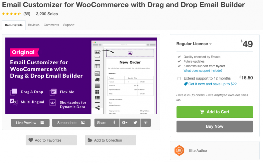 Personalizzatore e-mail WooCommerce
