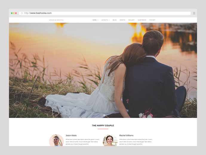 Qaween - Thème WordPress de mariage