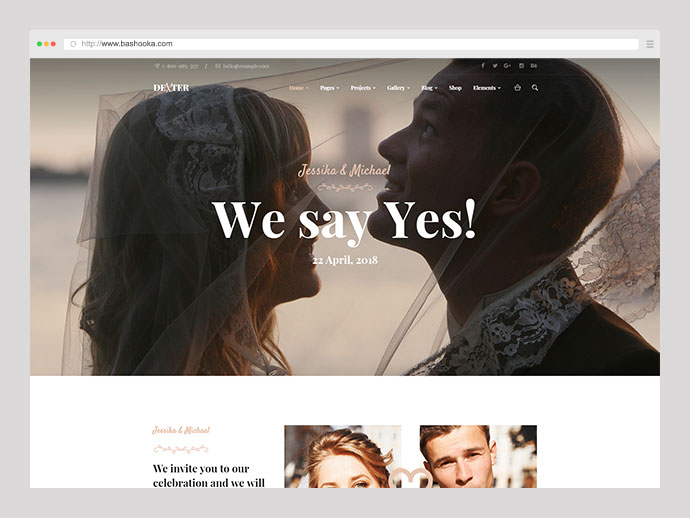 Dexter - Thème corporatif de l'agence de mariage