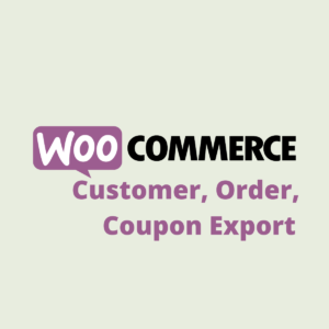 WooCommerce Müşteri, Sipariş, Kupon İhracatı | Ürün resmi