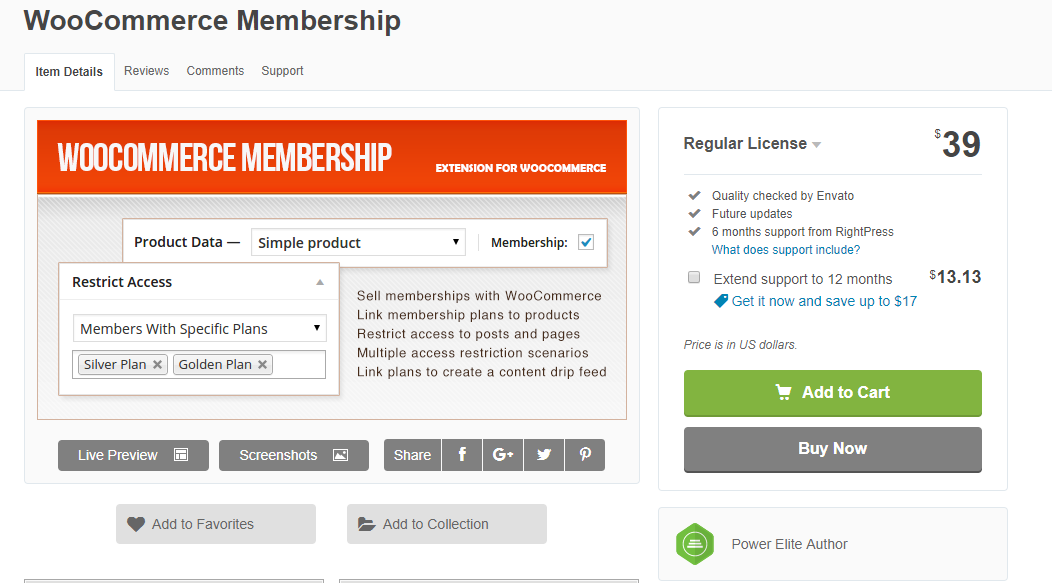 Plugin ini relatif lebih murah, dan dapat membantu Anda mengelola keanggotaan di toko WooCommerce Anda.