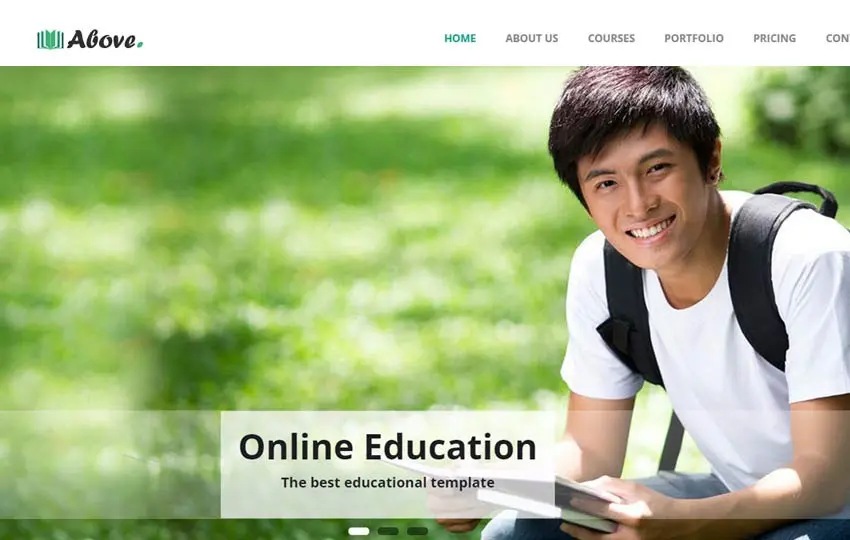 เหนือเทมเพลต Bootstrap Elearning ฟรี