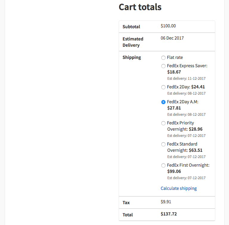 Dapatkan tarif FedEx langsung