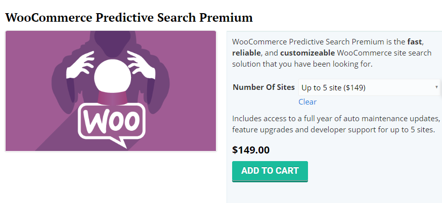 Поиск продуктов WooCommerce