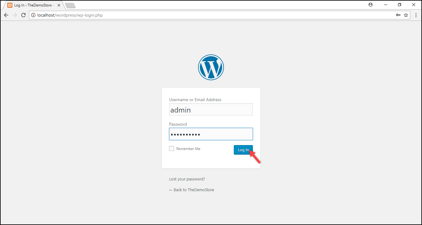 Menginstal WordPress di Windows | halaman masuk WordPress Installing WordPress on Windows | WordPress login page
