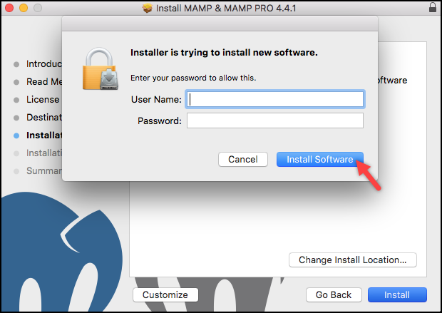 Menginstal WordPress | Memasukkan kredensial pengguna Installing WordPress | Entering user credentials