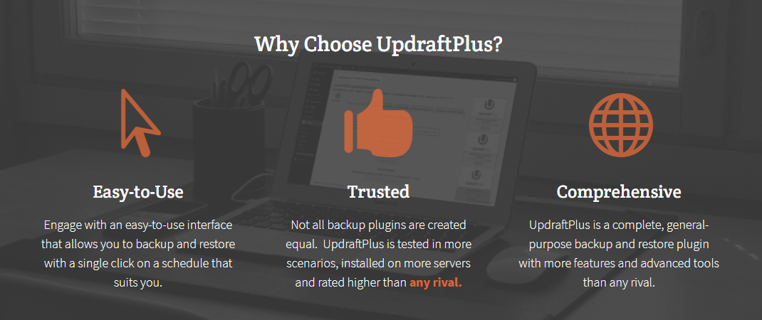 صورة تصور الإصدار المميز Updraftplus