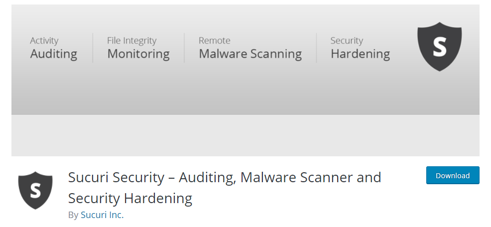 صورة تصور البرنامج المساعد الأمني Sucuri Security WordPress.