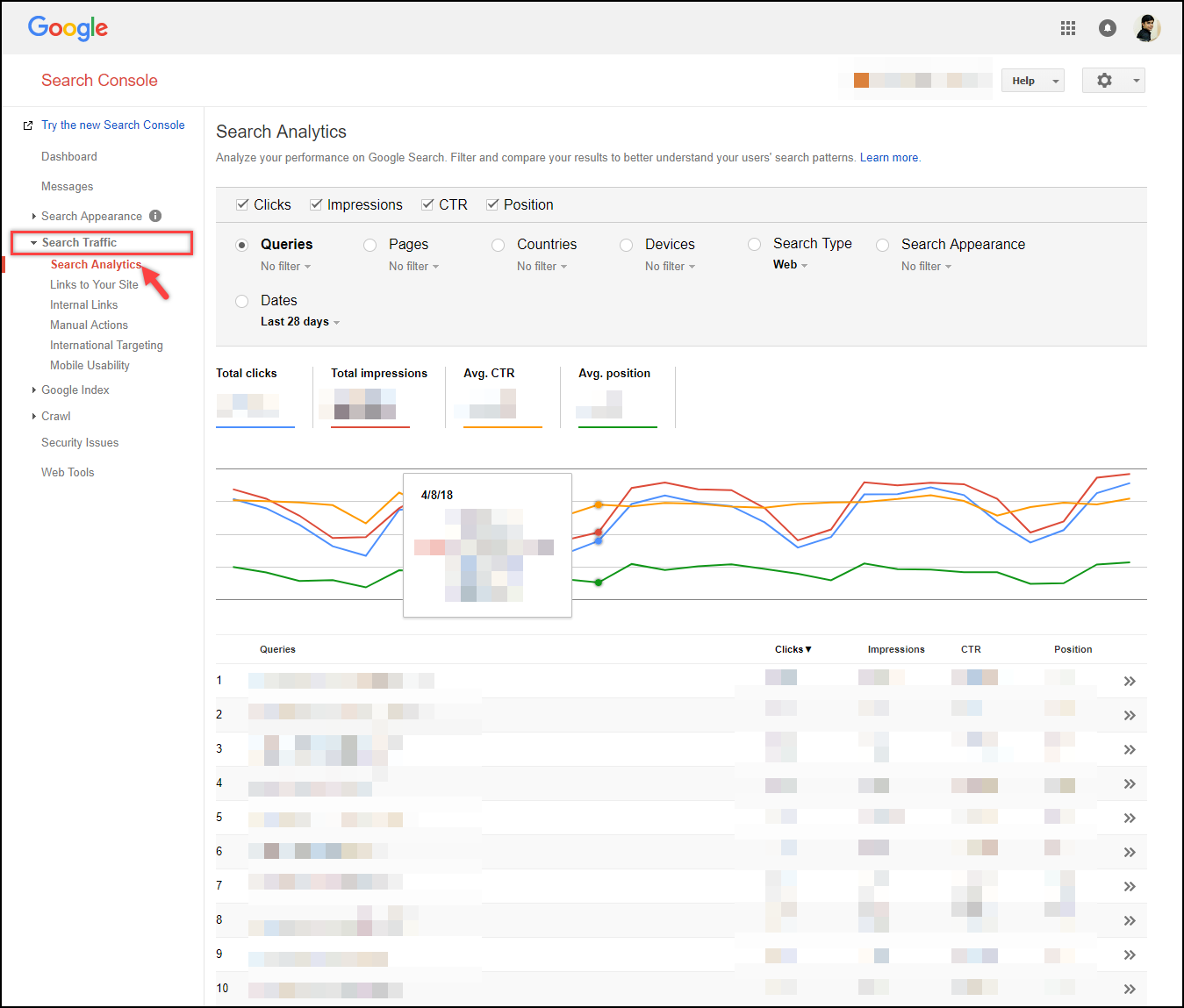 تحسين WordPress - Google Search Console | تحليلات البحث Optimize WordPress - Google Search Console | Search Analytics