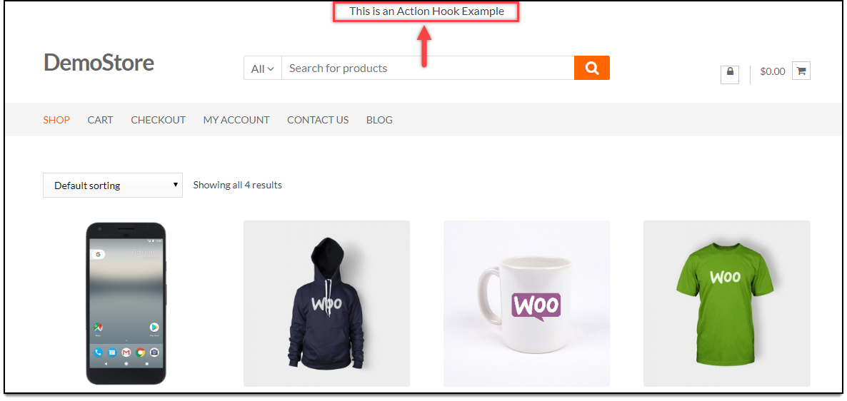 Хуки WordPress | Пример хука действия WordPress Hooks | Action hook example