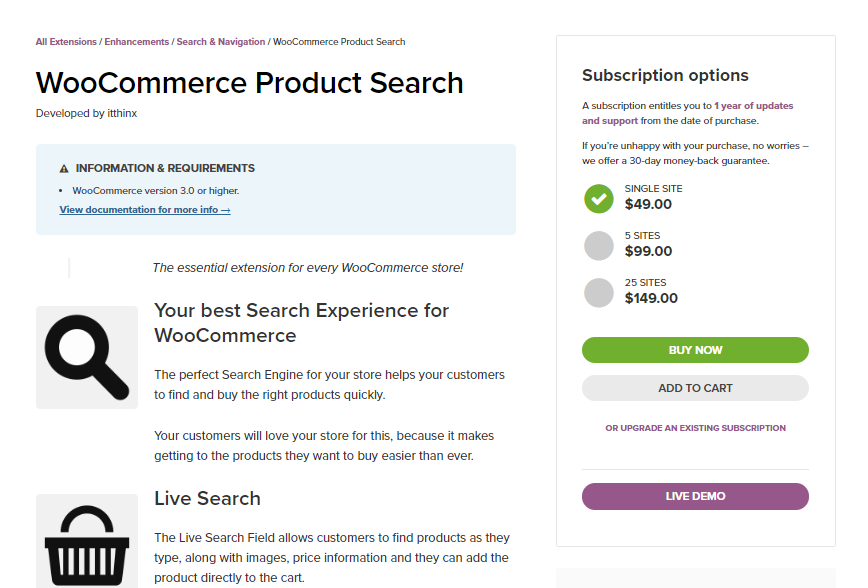 Artikel WooCommerce-Produktsuche für WooCommerce-Kundenerlebnis für mobile Benutzer