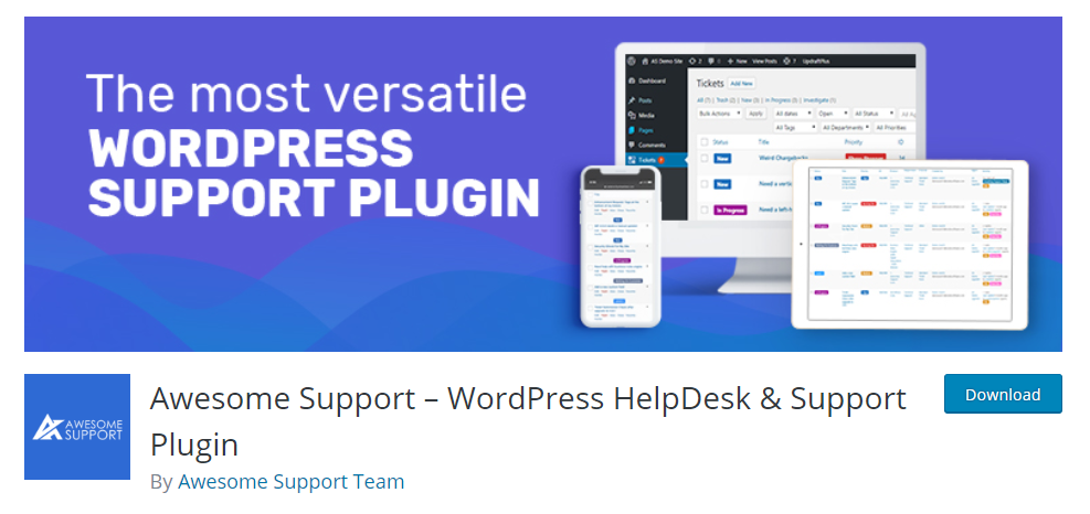 WordPressヘルプデスクプラグインの素晴らしいサポートのスクリーンショット記事
