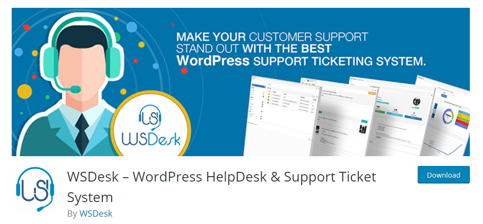 WSDesk、WordPressヘルプデスクプラグインのスクリーンショット
