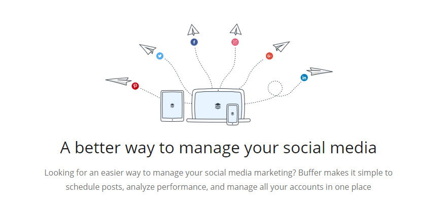 Screenshot von Buffer, Social-Media-Monitoring-Tool