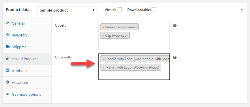 WooCommerce ile ilgili ürünler.