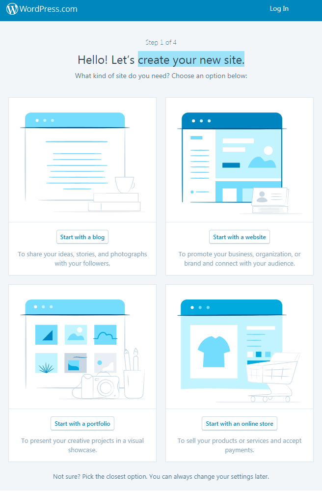 Website erstellen – WordPress com