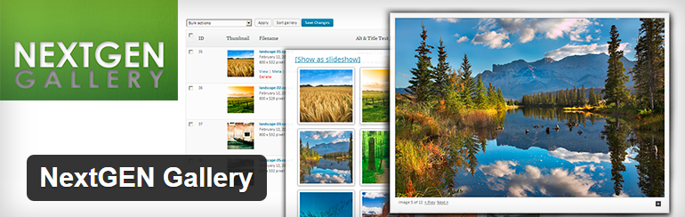 NextGEN Gallery gratis Plugin WordPress più popolari