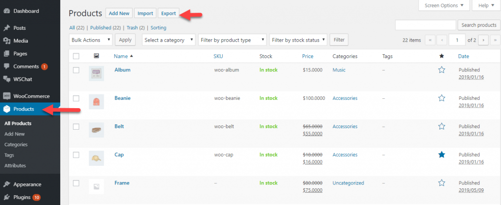 WooCommerce zu Shopify