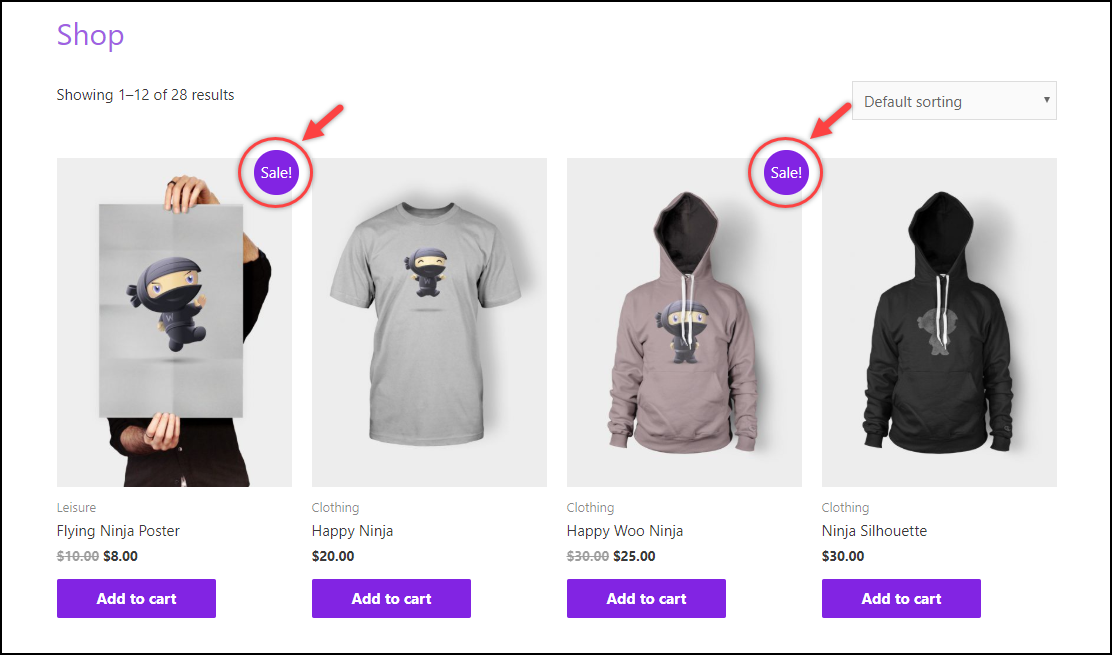 Remove WooCommerce Sale Badge | Default Shop Page View with Sale Badge