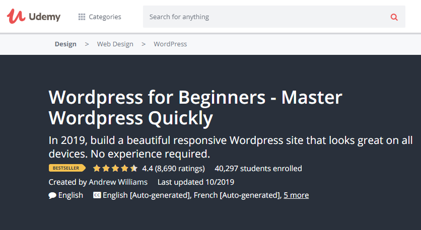 WordPress-Kurse für Anfänger