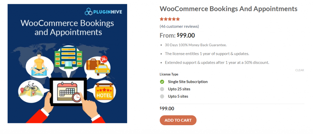 WooCommerce 예약 플러그인