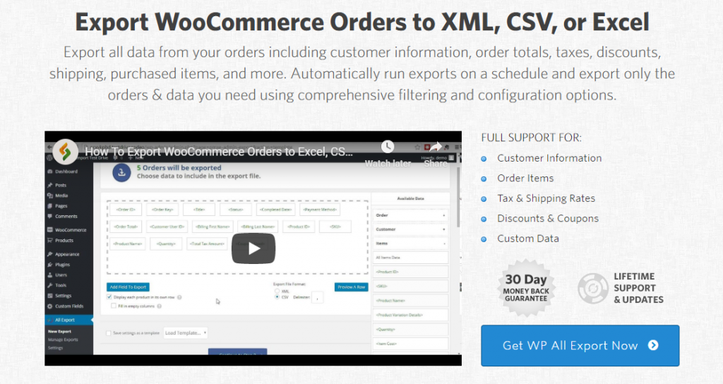 WooCommerce Müşterisi / Sipariş CSV Dışa Aktarma Eklentileri