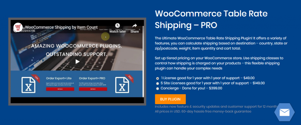 WooCommerce-Versand-Plugin für Tabellentarife