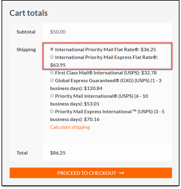 WooCommerce อัตราค่าจัดส่งคงที่