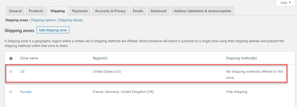 WooCommerce อัตราค่าจัดส่งคงที่