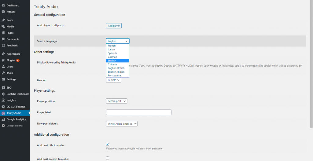 WordPress Metin Okuma Eklentisi
