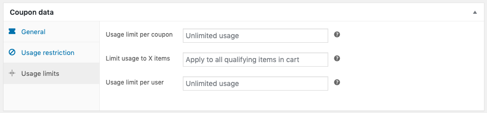 Coupons WooCommerce