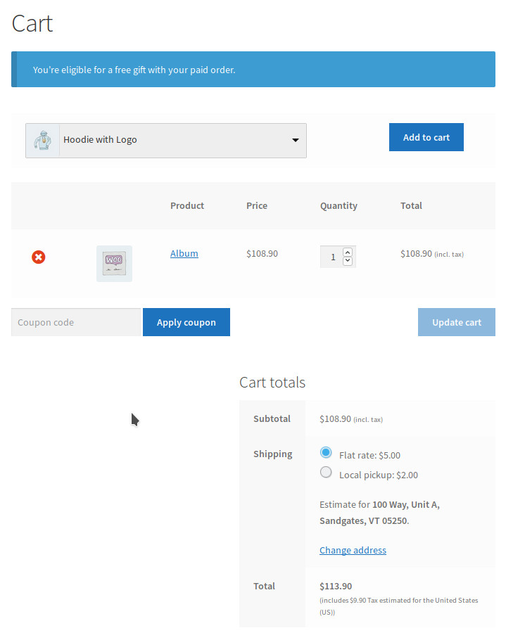 ملحقات هدايا مجانية WooCommerce