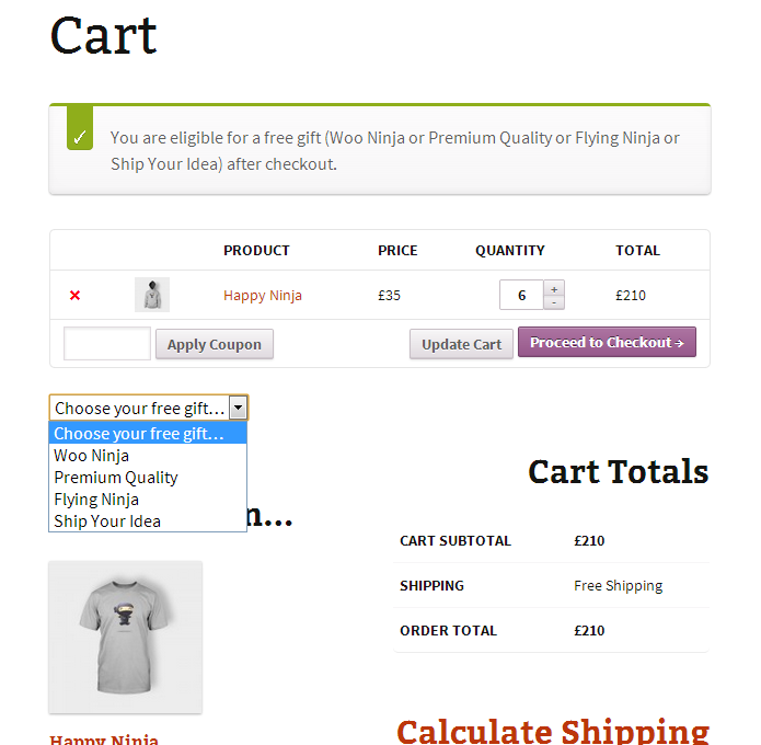 ملحقات هدايا مجانية WooCommerce