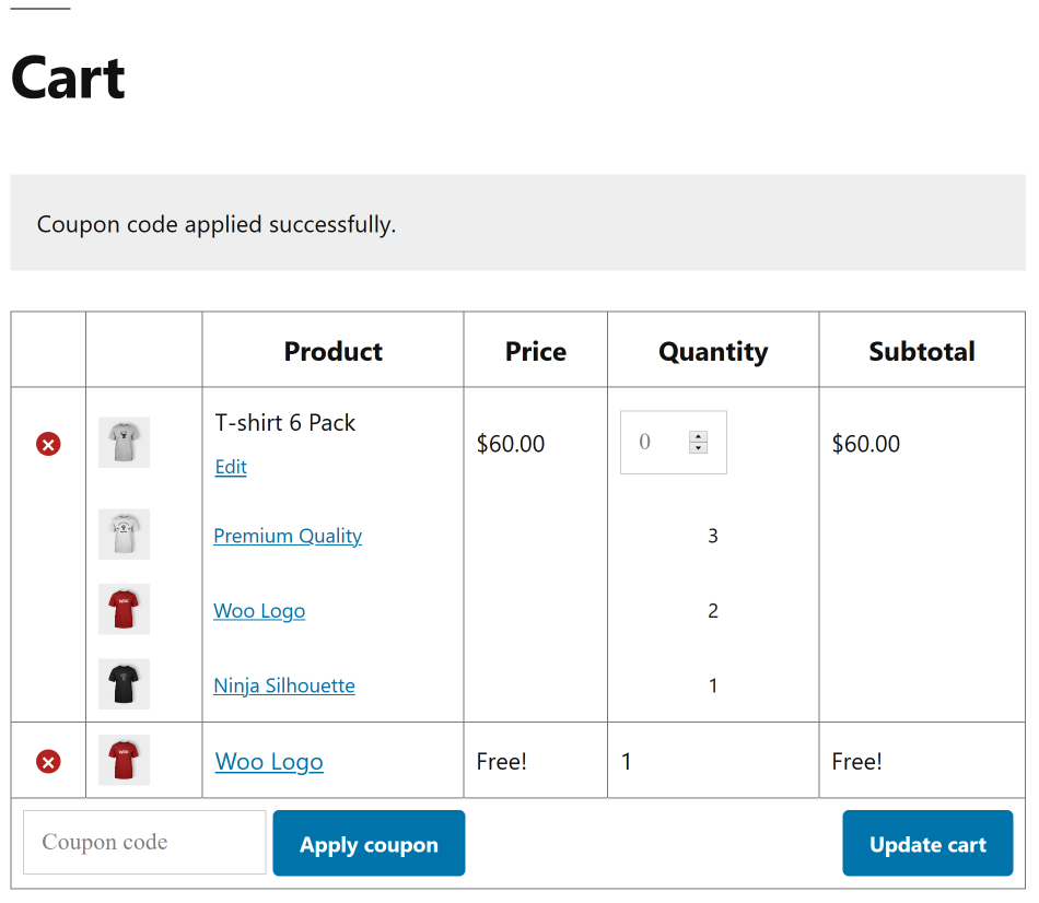 ملحقات هدايا مجانية WooCommerce