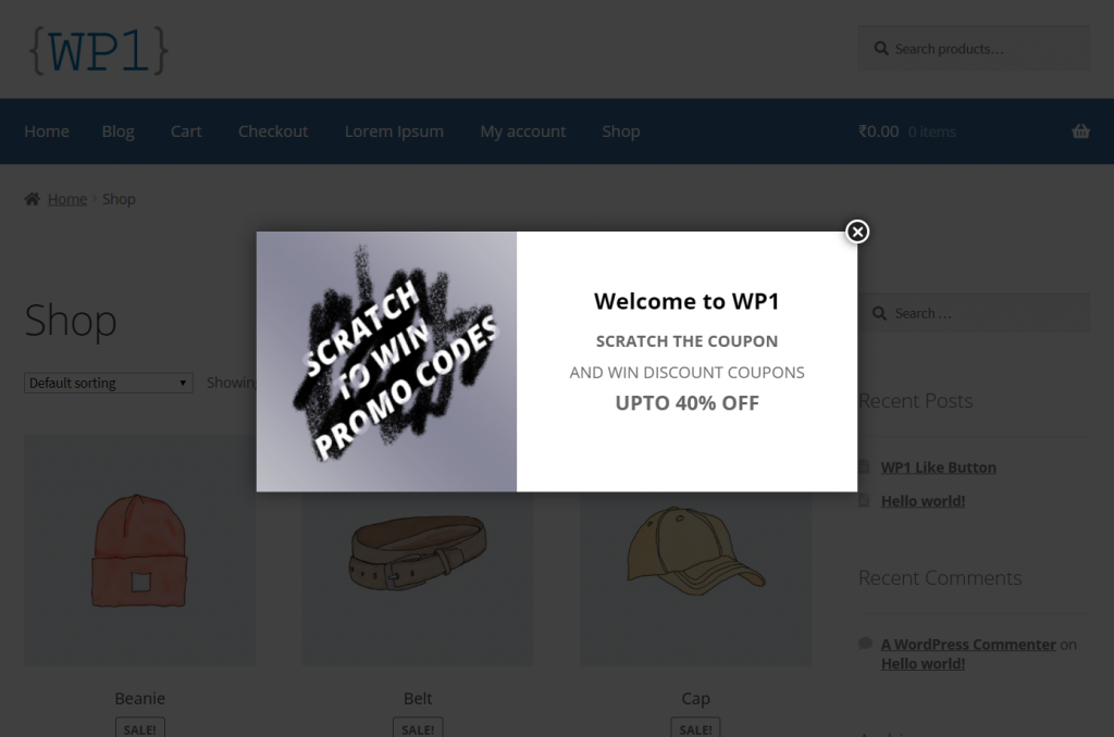 ملحقات هدايا مجانية WooCommerce