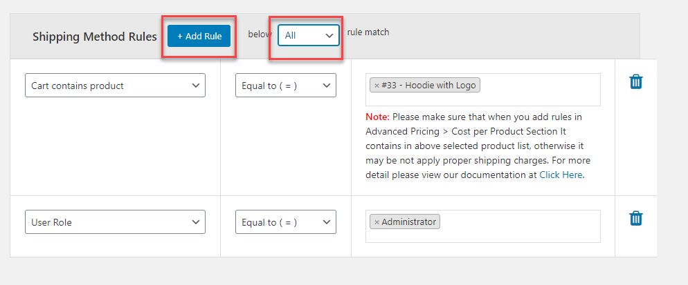Método avançado de envio de taxa fixa para WooCommerce