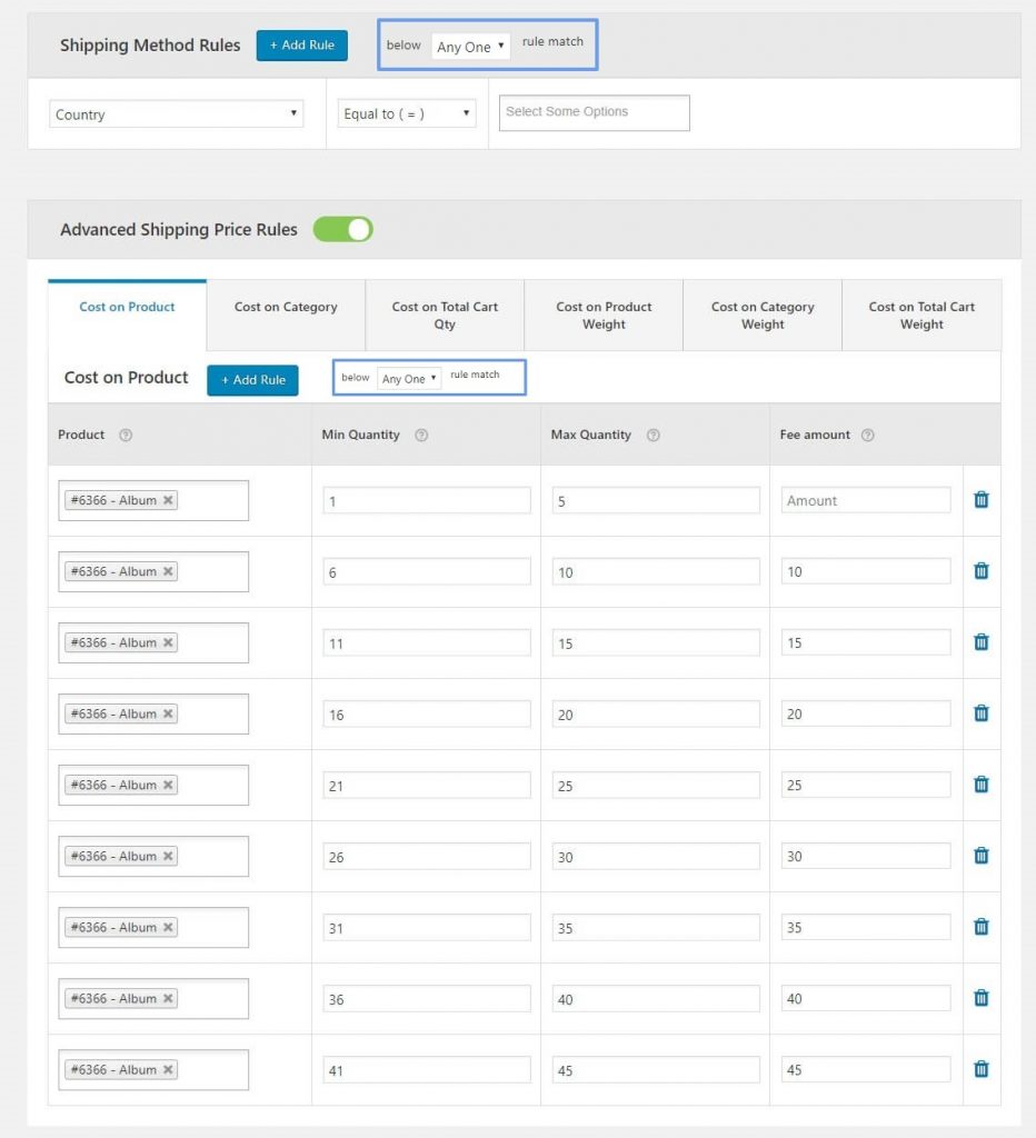 Método avançado de envio de taxa fixa para WooCommerce