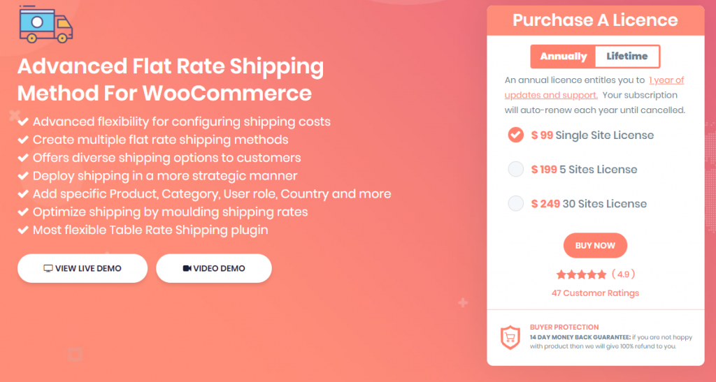 Método avançado de envio de taxa fixa para WooCommerce