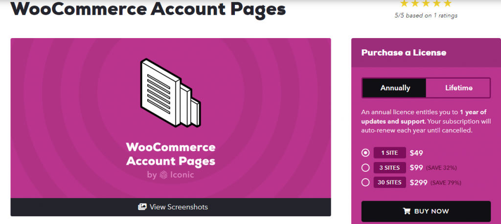 Pluginuri personalizate pentru tabloul de bord contului meu pentru WooCommerce