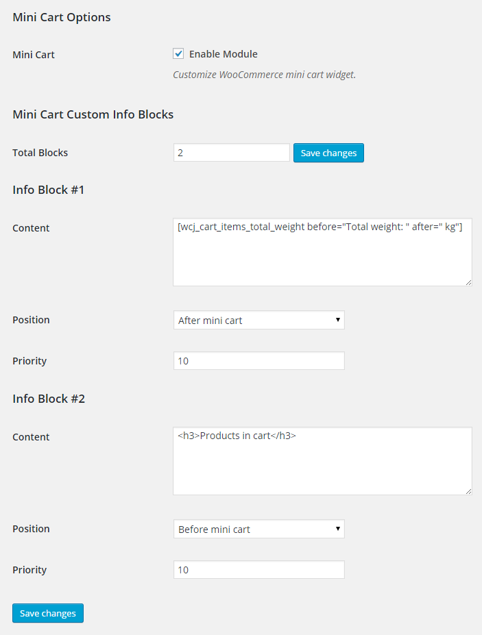 WooCommerce 迷你购物车插件