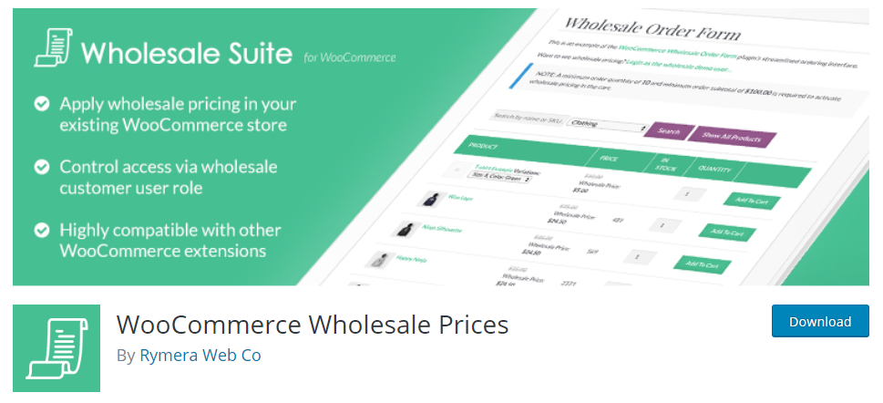 Kostenlose WooCommerce-Plug-ins für Großhandelspreise.