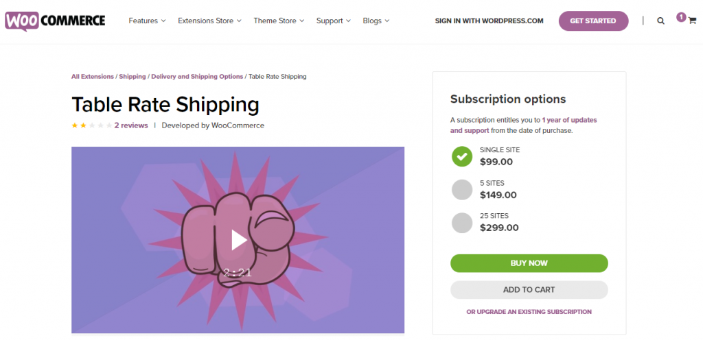 Table Rate Shipping-Plugin