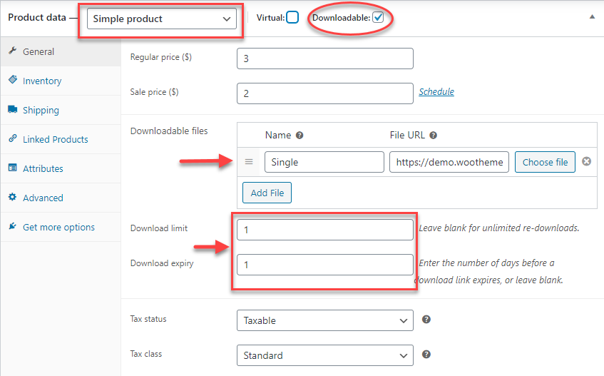 Diferentes tipos de productos de WooCommerce