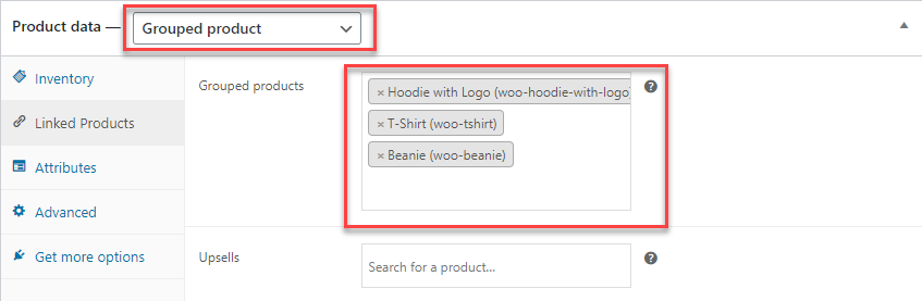 Diferentes tipos de productos de WooCommerce