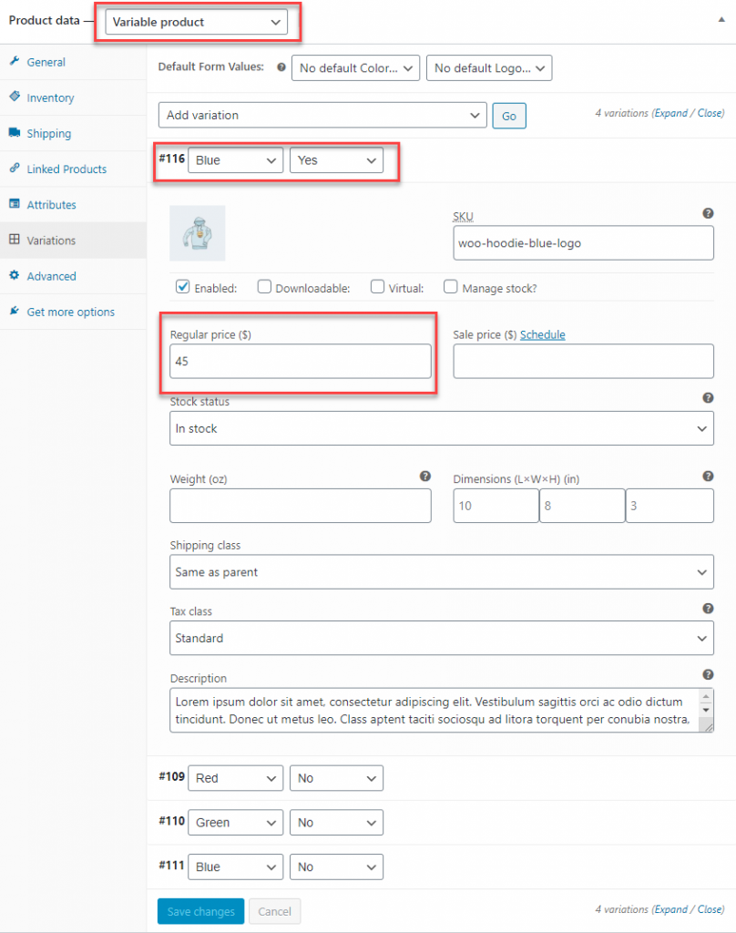 Diferentes tipos de productos de WooCommerce