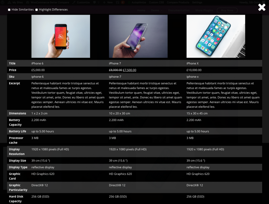 WooCommerce-Produkte vergleichen Plugins