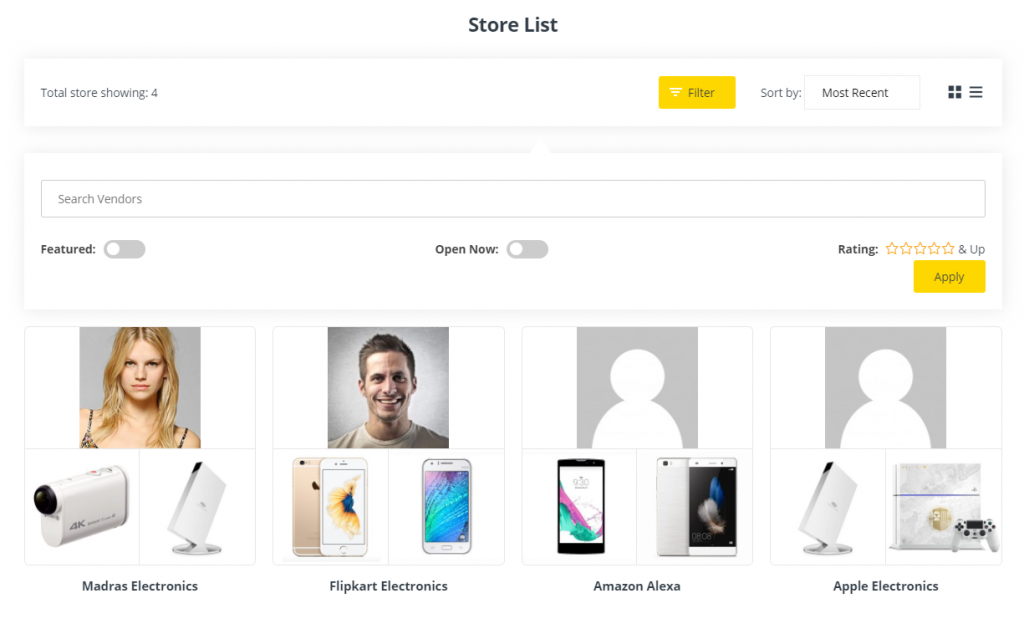 Tema multi vendor Woocommerce