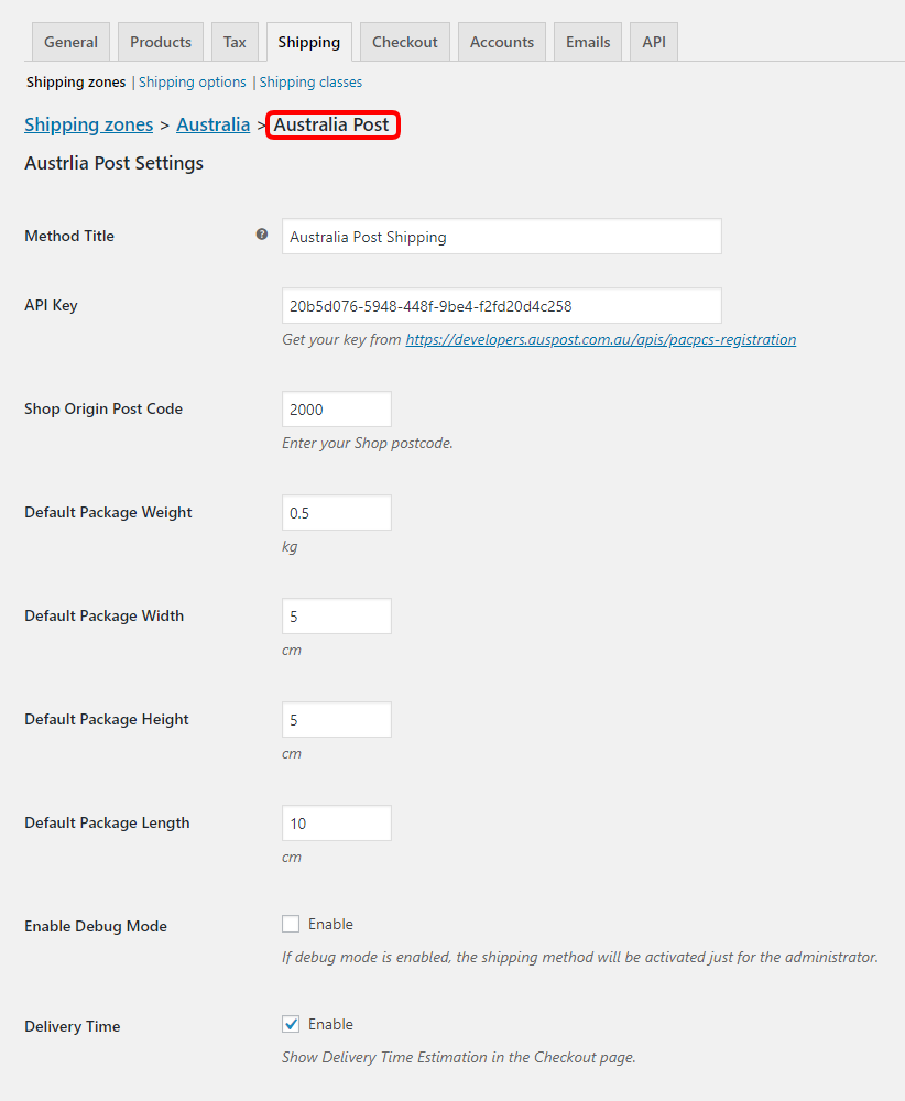 Plugin ELEX WooCommerce Australia per la spedizione postale