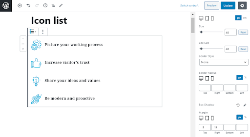 Plugin per blocchi di WordPress
